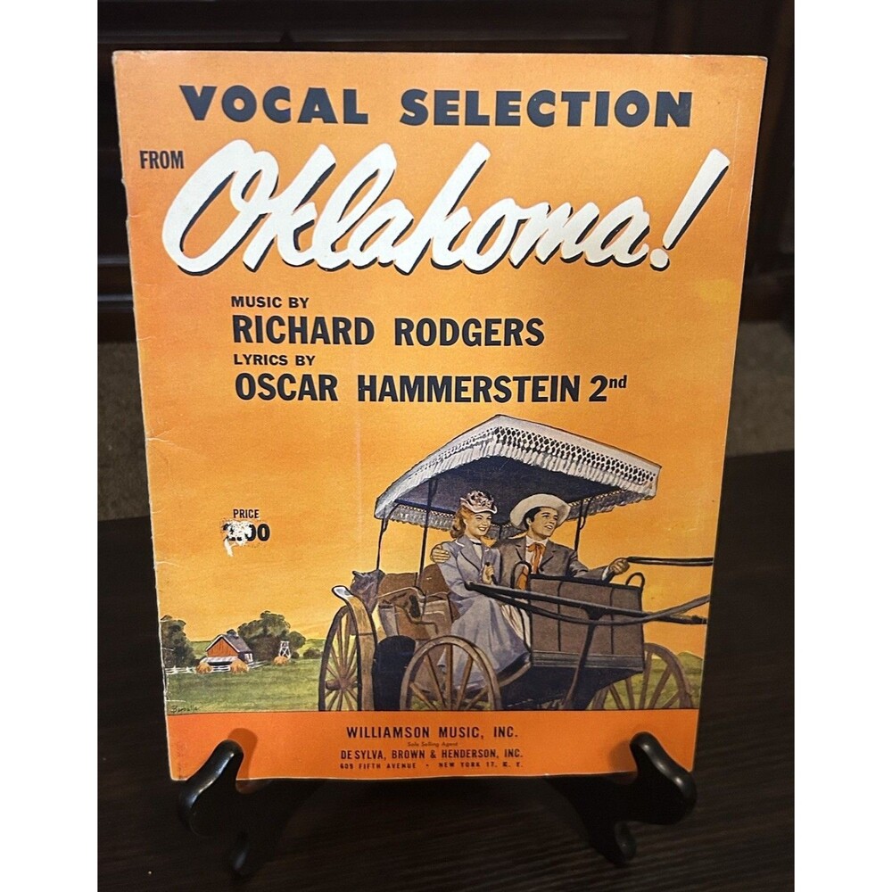Vintage 1943 Oklahoma Vocal Selection Rodgers Hammerstein Sheet Music Songbook